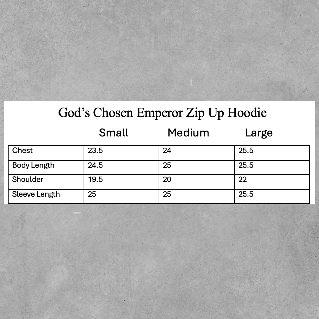 Gods Chosen Emperor Boxy Zip Up